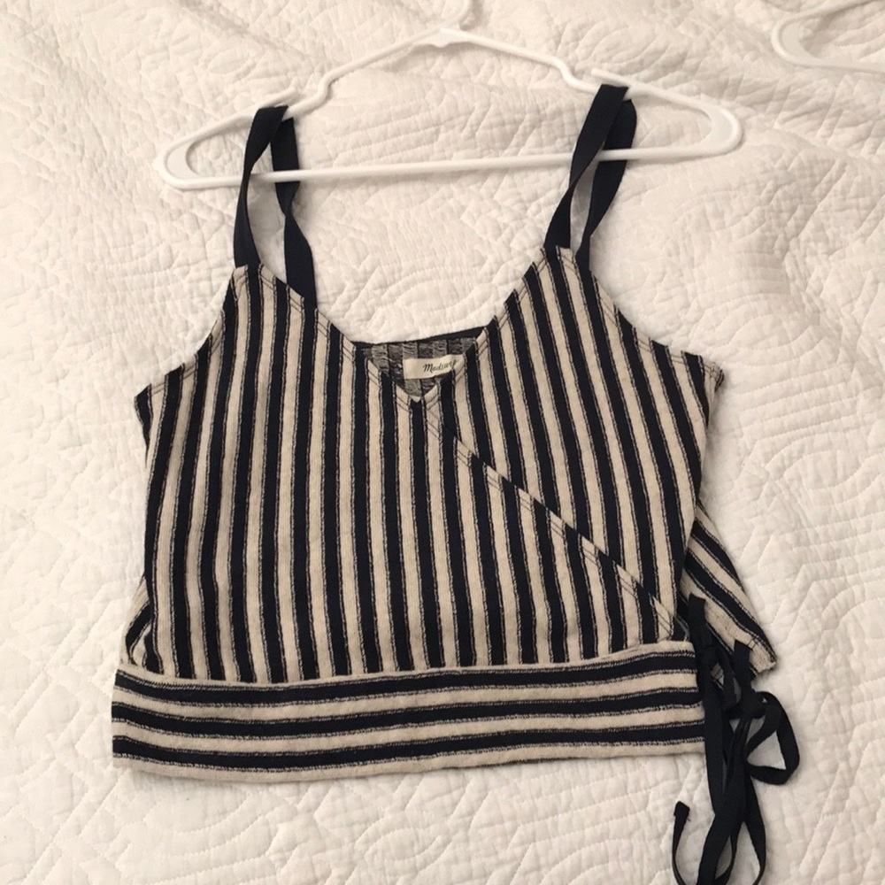 Madewell "finale tank top in stripe"